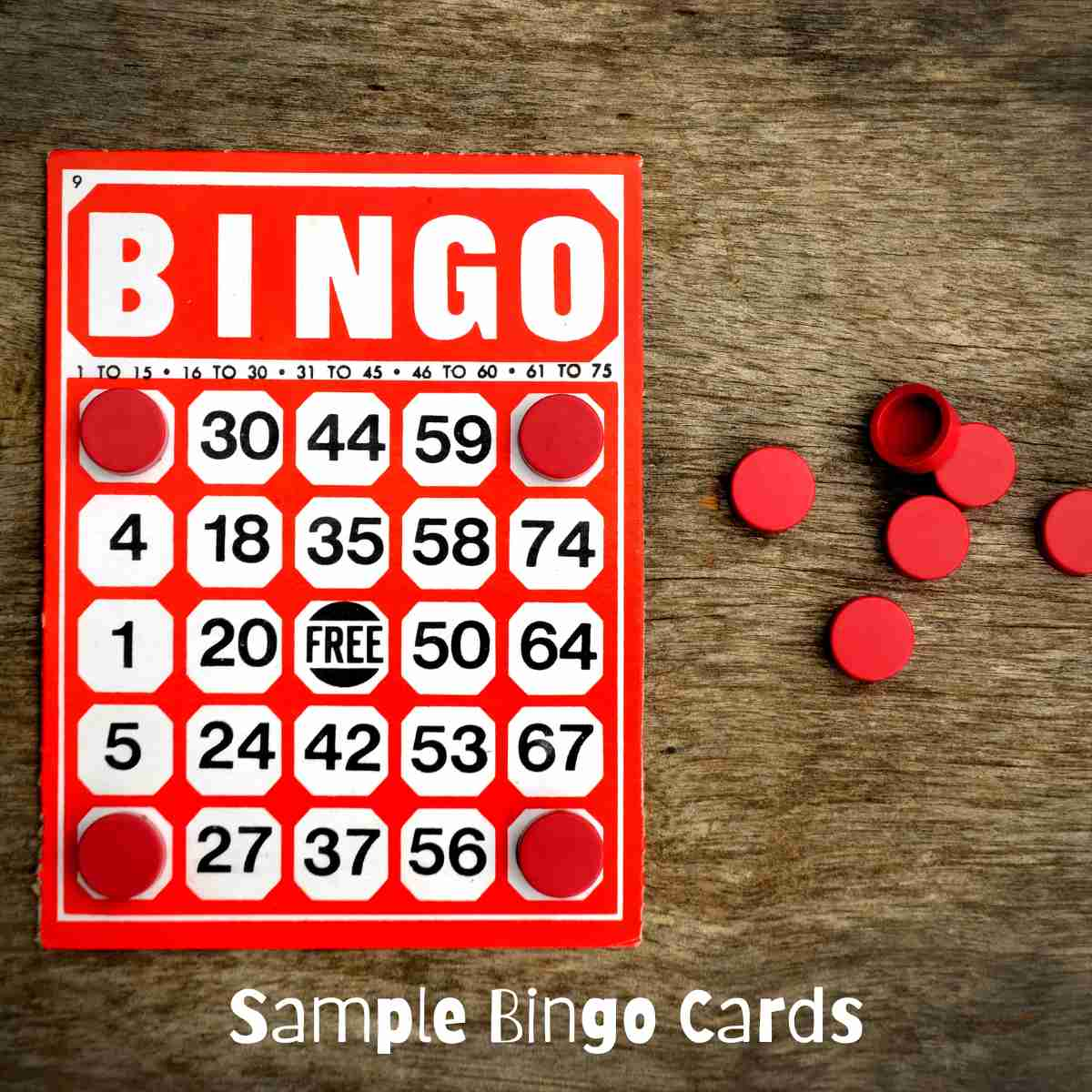 Sample Bingo Cards